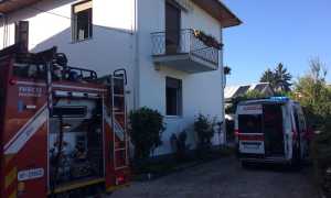 Arona incendio appartamento