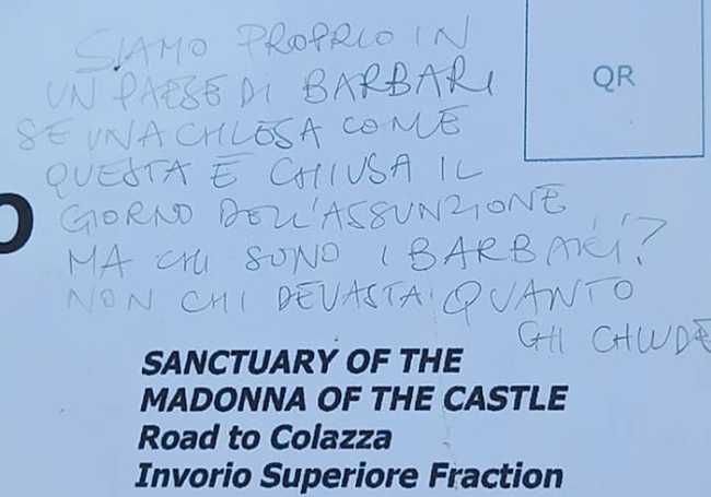 Invorio cartello chiesa