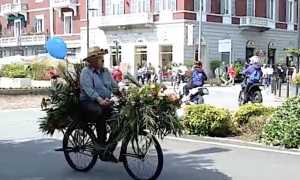 arona biciclette fiore archivio