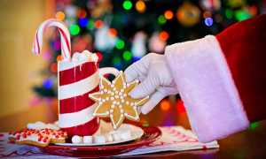 babbo natale mano biscotto