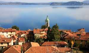 belgirate foto paese lago vista