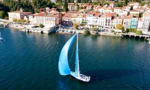 belgirate vista lago barca