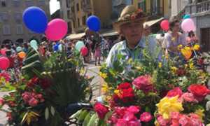 biciclettata in fiore