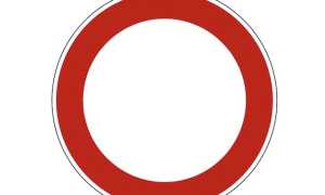 cartello divieto transito