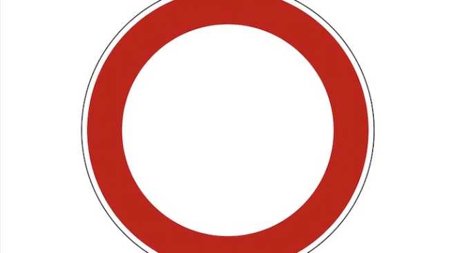 cartello divieto transito