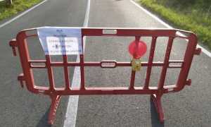 pombia cartello strada chiusa