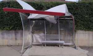 pombia pensilina danneggiata