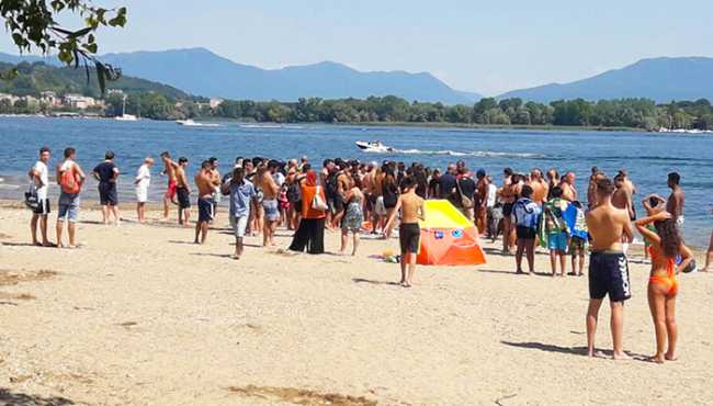 spiaggia arona annegamento