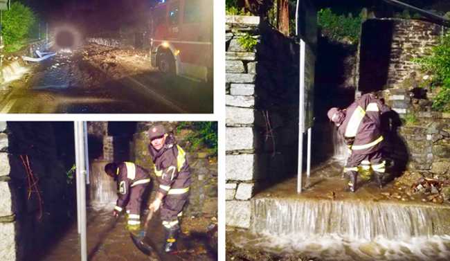 vigili fuoco danni acqua arona