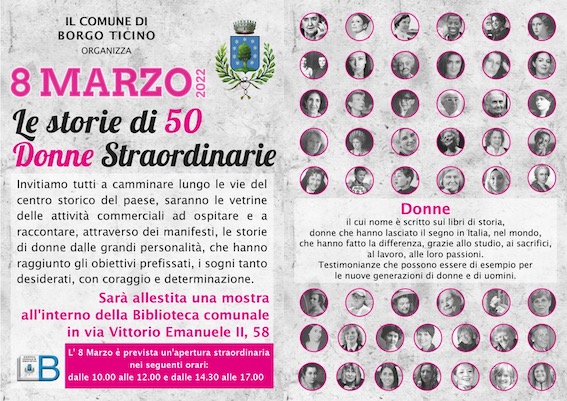 borgo ticino per 8 marzo